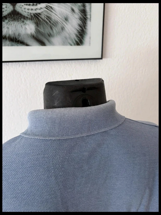 Polo de manga corta azul cielo Wrangler de punto piqué de algodón para hombre XL – photo 8